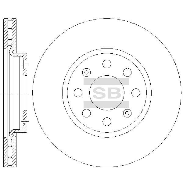 Sangsin SD5505 Диск гальмівний передній вентильований SD5505: Приваблива ціна - Купити у Польщі на 2407.PL!