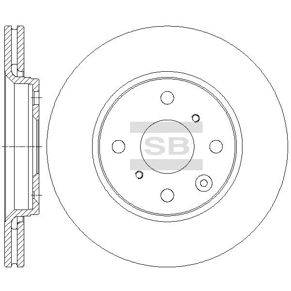 Sangsin SD4630 Front brake disc ventilated SD4630: Buy near me in Poland at 2407.PL - Good price!