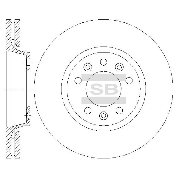 Sangsin SD6003 Тормозной диск передний вентилируемый SD6003: Отличная цена - Купить в Польше на 2407.PL!