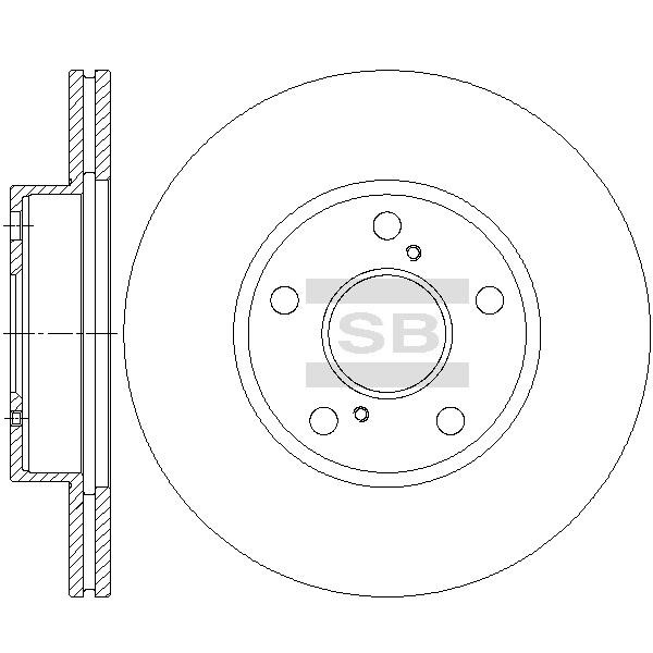 Sangsin SD4670 Тормозной диск передний вентилируемый SD4670: Отличная цена - Купить в Польше на 2407.PL!