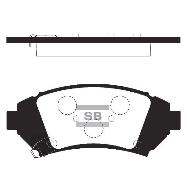Sangsin SP2270 Front disc brake pads, set SP2270: Buy near me in Poland at 2407.PL - Good price!