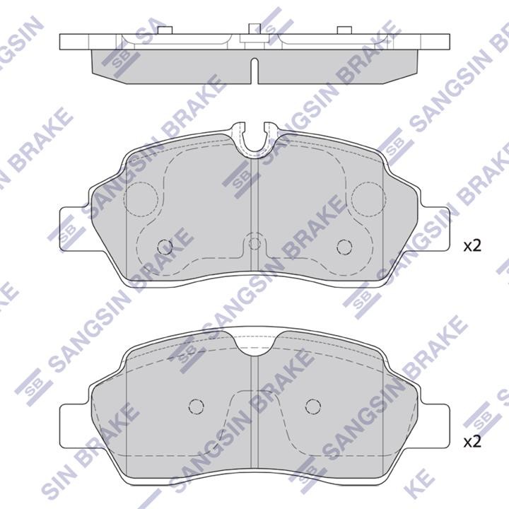 Sangsin SP2598 Scheibenbremsbeläge hinten eingestellt SP2598: Kaufen Sie zu einem guten Preis in Polen bei 2407.PL!