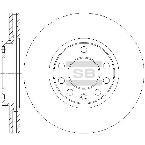 Sangsin SD5110 Диск гальмівний передній вентильований SD5110: Приваблива ціна - Купити у Польщі на 2407.PL!
