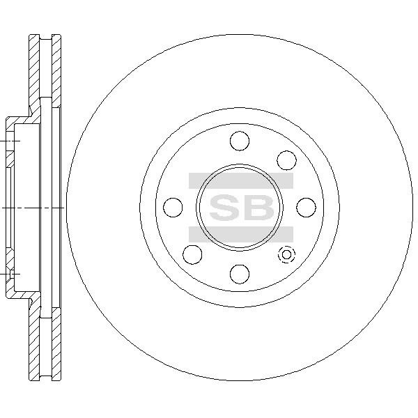 Sangsin SD5111 Front brake disc ventilated SD5111: Buy near me in Poland at 2407.PL - Good price!