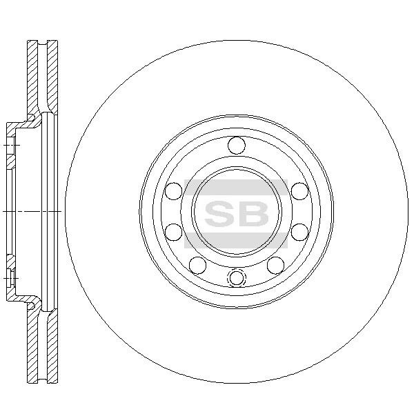 Sangsin SD5112 Тормозной диск передний вентилируемый SD5112: Отличная цена - Купить в Польше на 2407.PL!