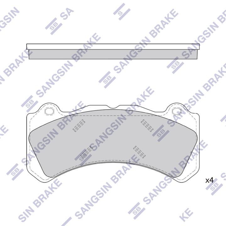 Sangsin SP4353 Front disc brake pads, set SP4353: Buy near me in Poland at 2407.PL - Good price!