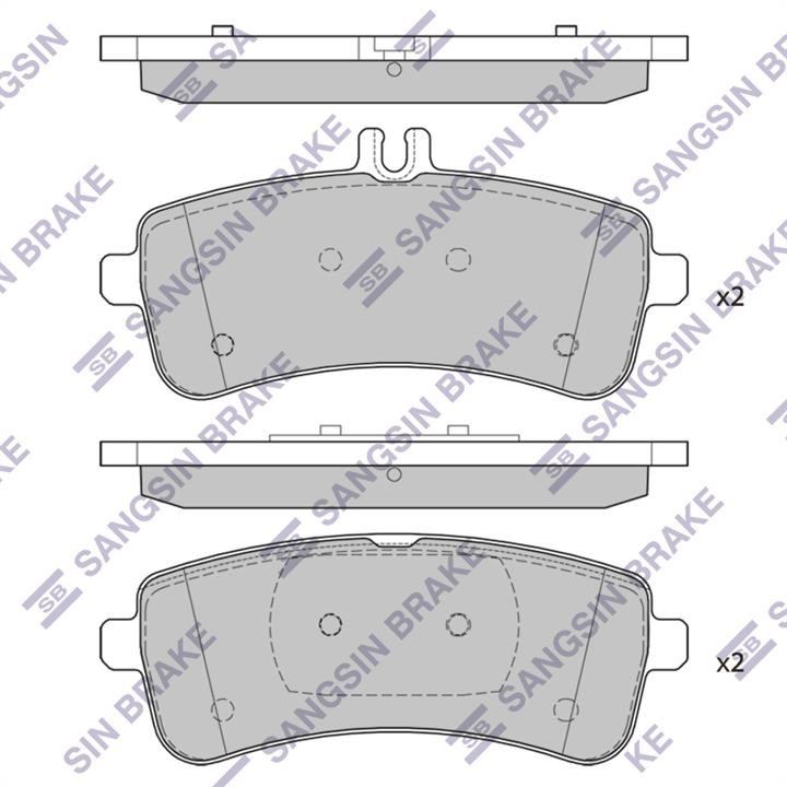 Sangsin SP4422 Тормозные колодки дисковые задние, комплект SP4422: Отличная цена - Купить в Польше на 2407.PL!