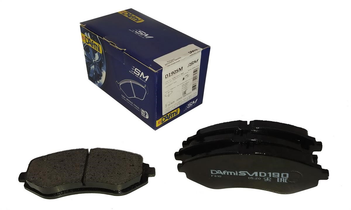 DAfmi D190SM Front disc brake pads, set D190SM: Buy near me in Poland at 2407.PL - Good price!