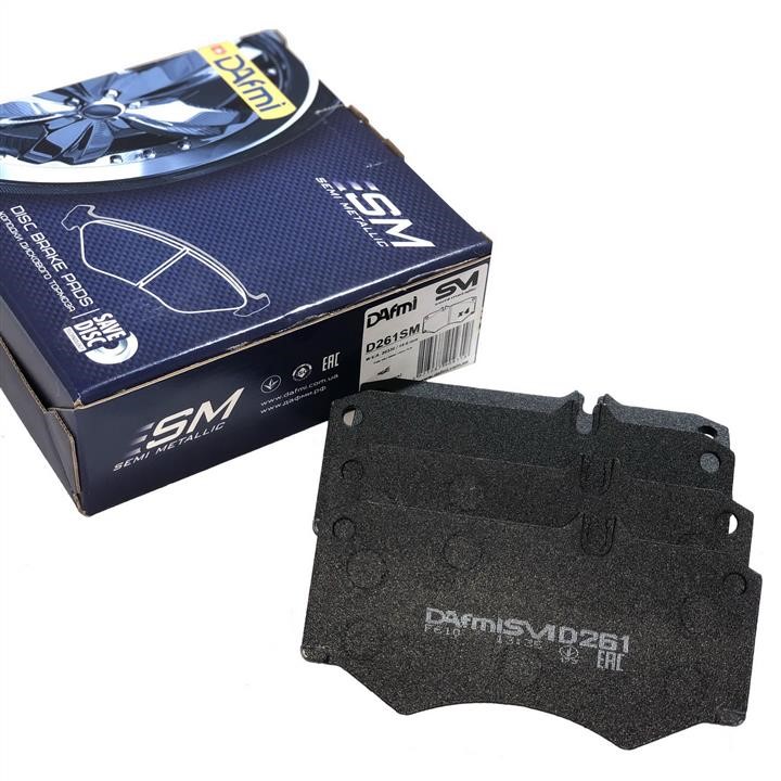 DAfmi D261SM Front disc brake pads, set D261SM: Buy near me in Poland at 2407.PL - Good price!