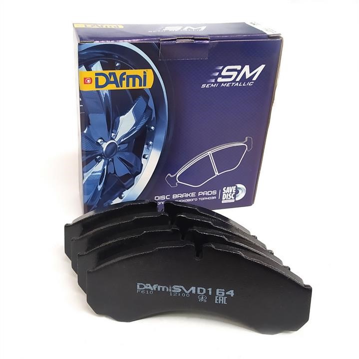 DAfmi D164SM Rear disc brake pads, set D164SM: Buy near me in Poland at 2407.PL - Good price!