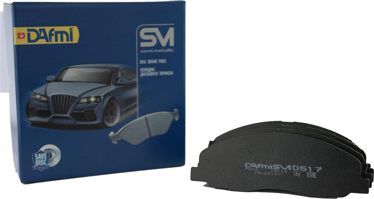 DAfmi D517SM Front disc brake pads, set D517SM: Buy near me in Poland at 2407.PL - Good price!