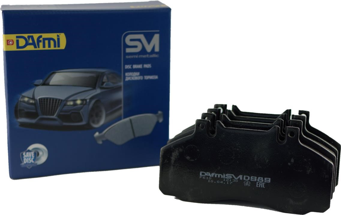 DAfmi D989SM Rear disc brake pads, set D989SM: Buy near me in Poland at 2407.PL - Good price!