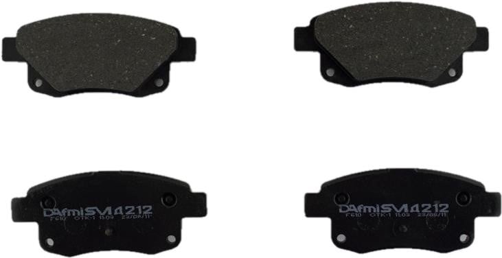 DAfmi D212SM Тормозные колодки дисковые задние, комплект D212SM: Отличная цена - Купить в Польше на 2407.PL!
