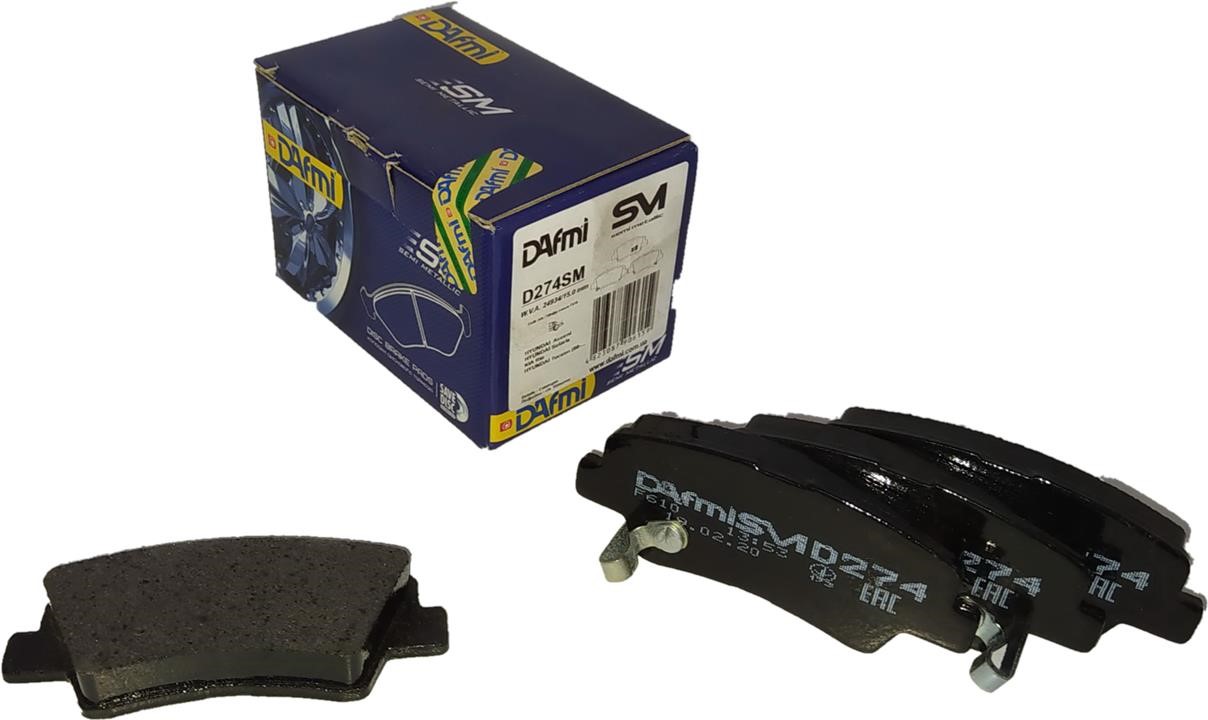 DAfmi D274SM Rear disc brake pads, set D274SM: Buy near me in Poland at 2407.PL - Good price!