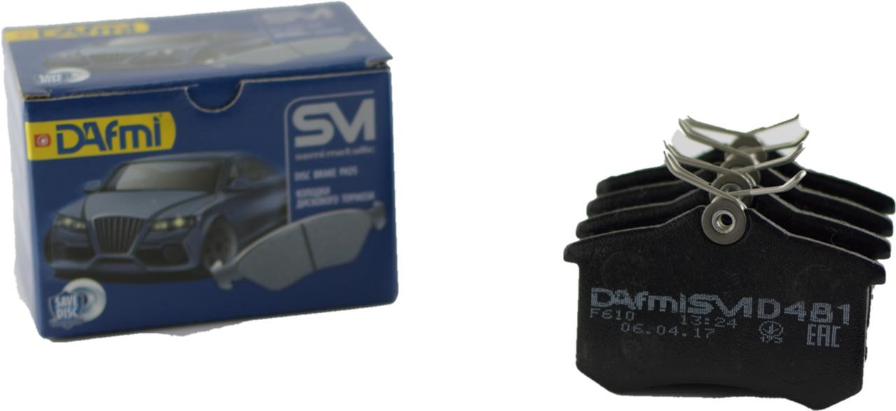 DAfmi D481SM Тормозные колодки дисковые задние, комплект D481SM: Отличная цена - Купить в Польше на 2407.PL!