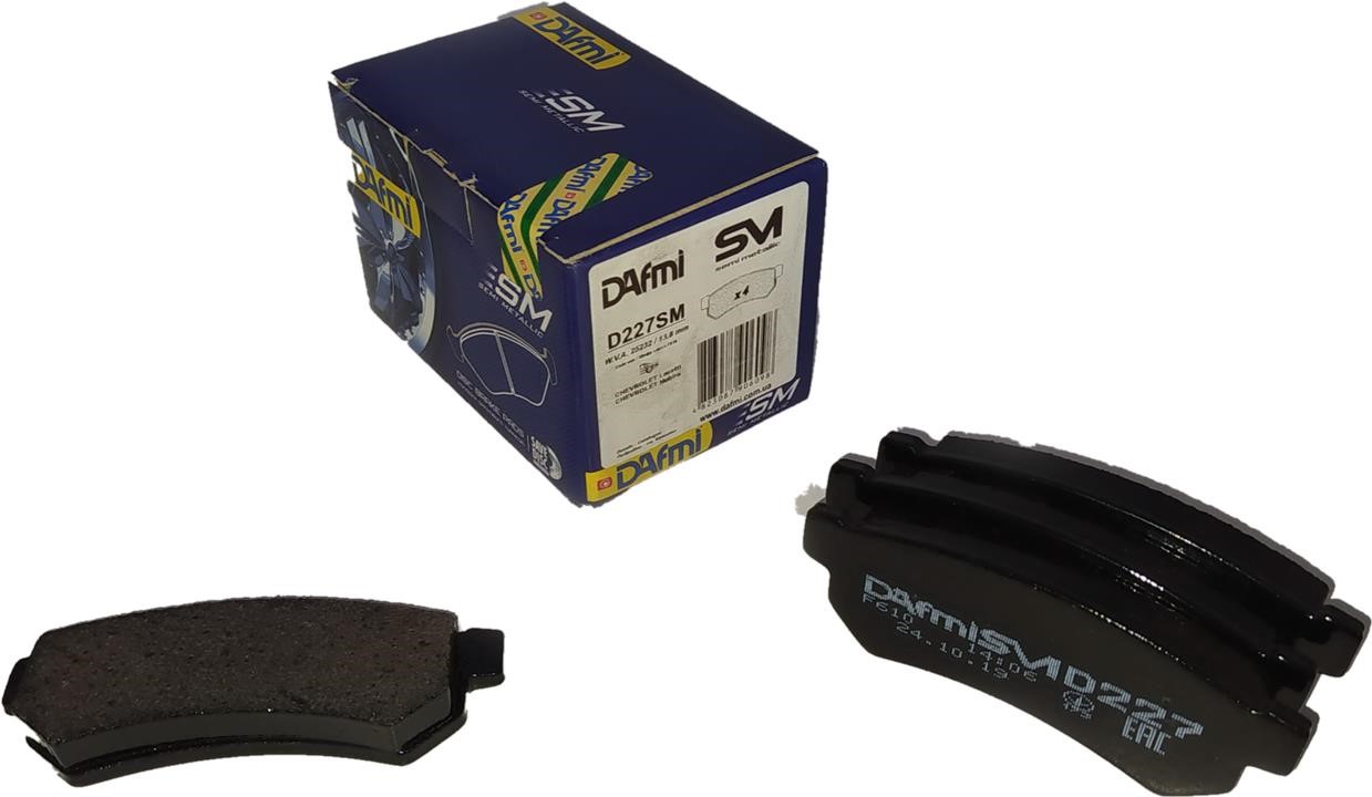 DAfmi D227SM Rear disc brake pads, set D227SM: Buy near me in Poland at 2407.PL - Good price!