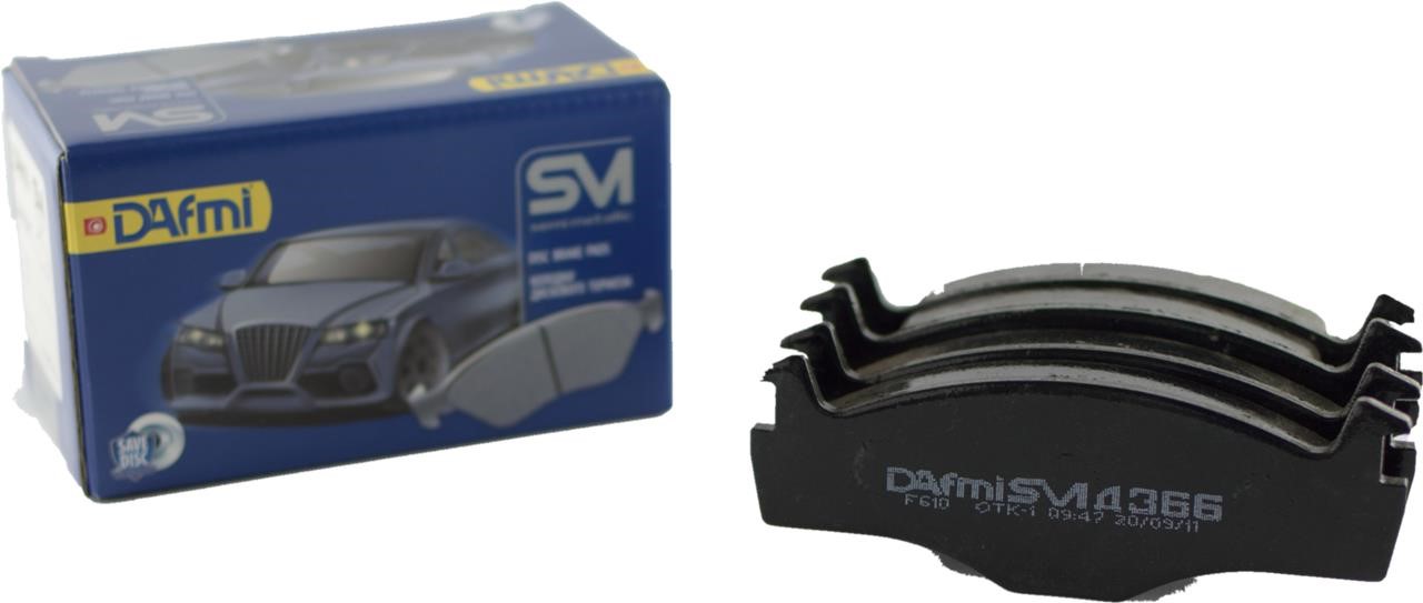 DAfmi D366SM Тормозные колодки дисковые передние, комплект D366SM: Отличная цена - Купить в Польше на 2407.PL!