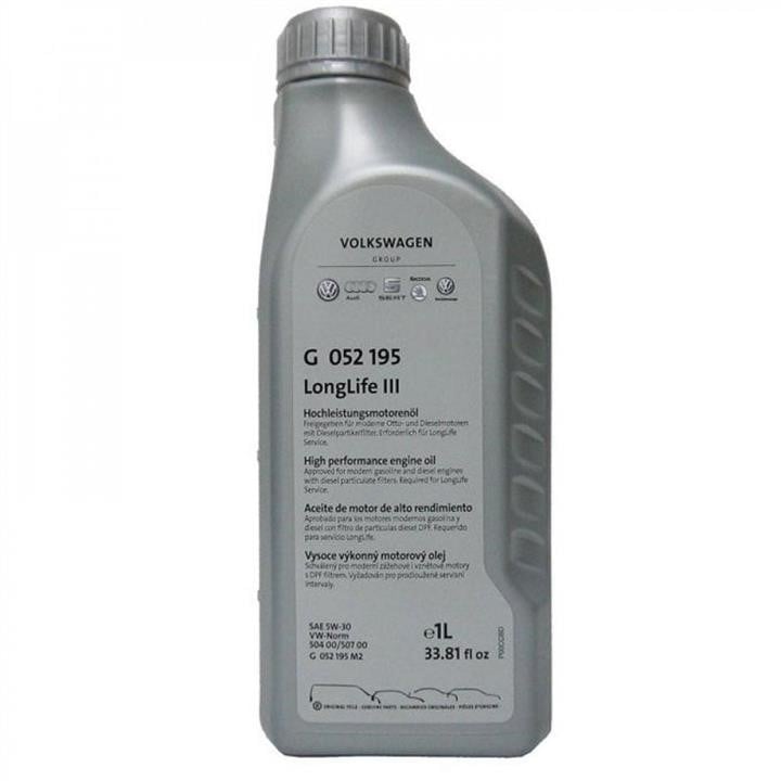 VAG G 052 195 M2 Engine oil VAG Longlife III 5W-30, 1L G052195M2: Buy near me in Poland at 2407.PL - Good price!