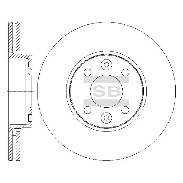 Sangsin SD3067 Front brake disc ventilated SD3067: Buy near me in Poland at 2407.PL - Good price!