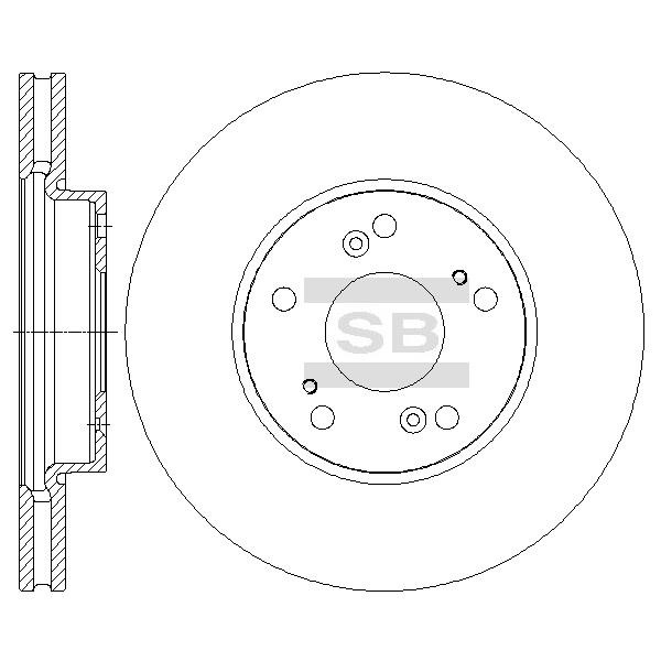 Sangsin SD4116 Innenbelüftete Bremsscheibe vorne SD4116: Kaufen Sie zu einem guten Preis in Polen bei 2407.PL!