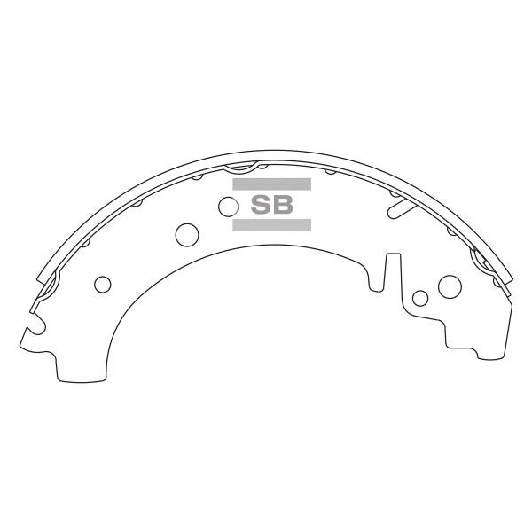 Sangsin SA138 Drum brake shoes rear, set SA138: Buy near me in Poland at 2407.PL - Good price!