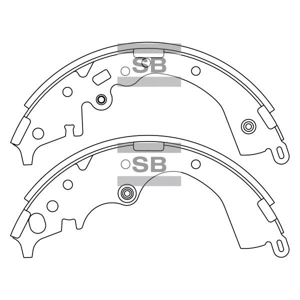 Sangsin SA168 Колодки гальмівні барабанні задні, комплект SA168: Приваблива ціна - Купити у Польщі на 2407.PL!