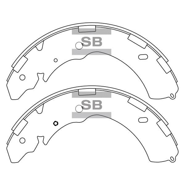 Sangsin SA171 Drum brake shoes rear, set SA171: Buy near me in Poland at 2407.PL - Good price!