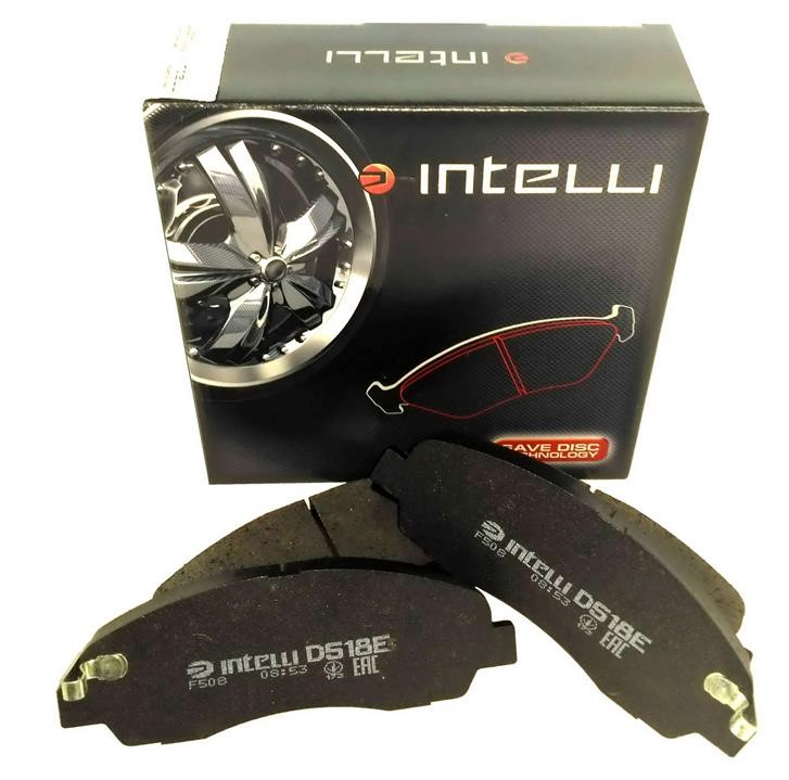 Intelli D518E Rear disc brake pads, set D518E: Buy near me in Poland at 2407.PL - Good price!