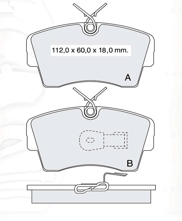 Intelli D121E Front disc brake pads, set D121E: Buy near me in Poland at 2407.PL - Good price!