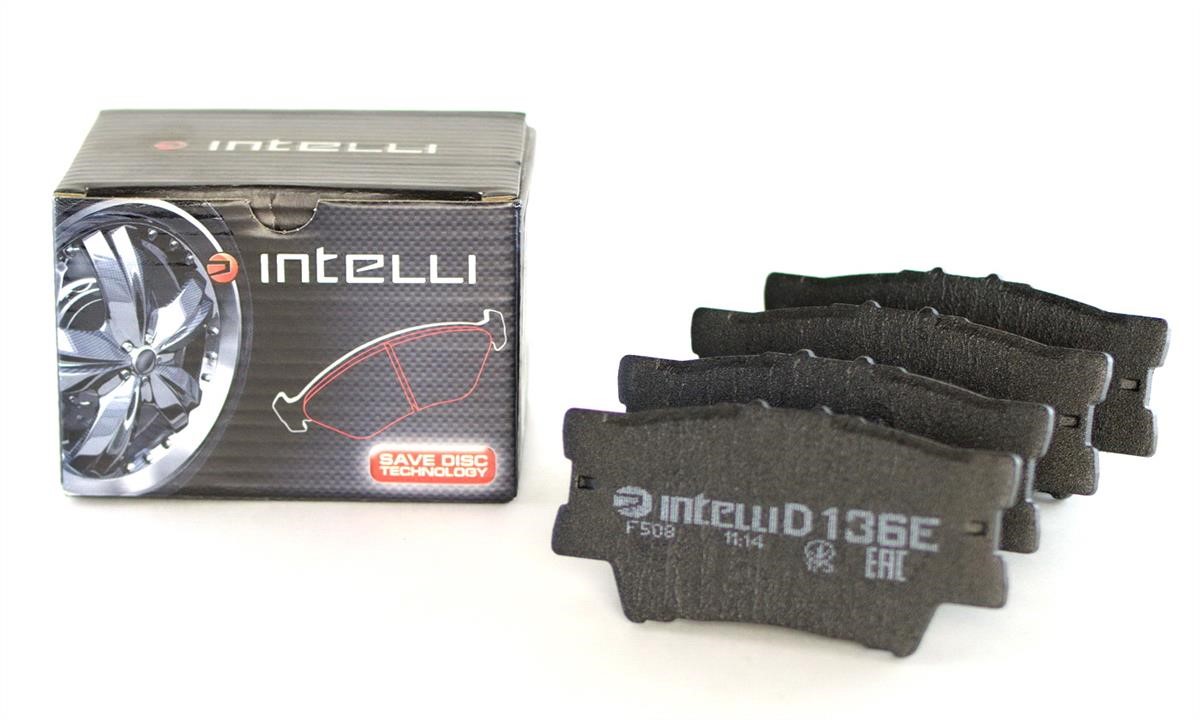 Intelli D136E Rear disc brake pads, set D136E: Buy near me in Poland at 2407.PL - Good price!
