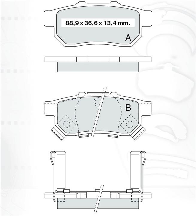 Intelli D245E Тормозные колодки дисковые задние, комплект D245E: Отличная цена - Купить в Польше на 2407.PL!