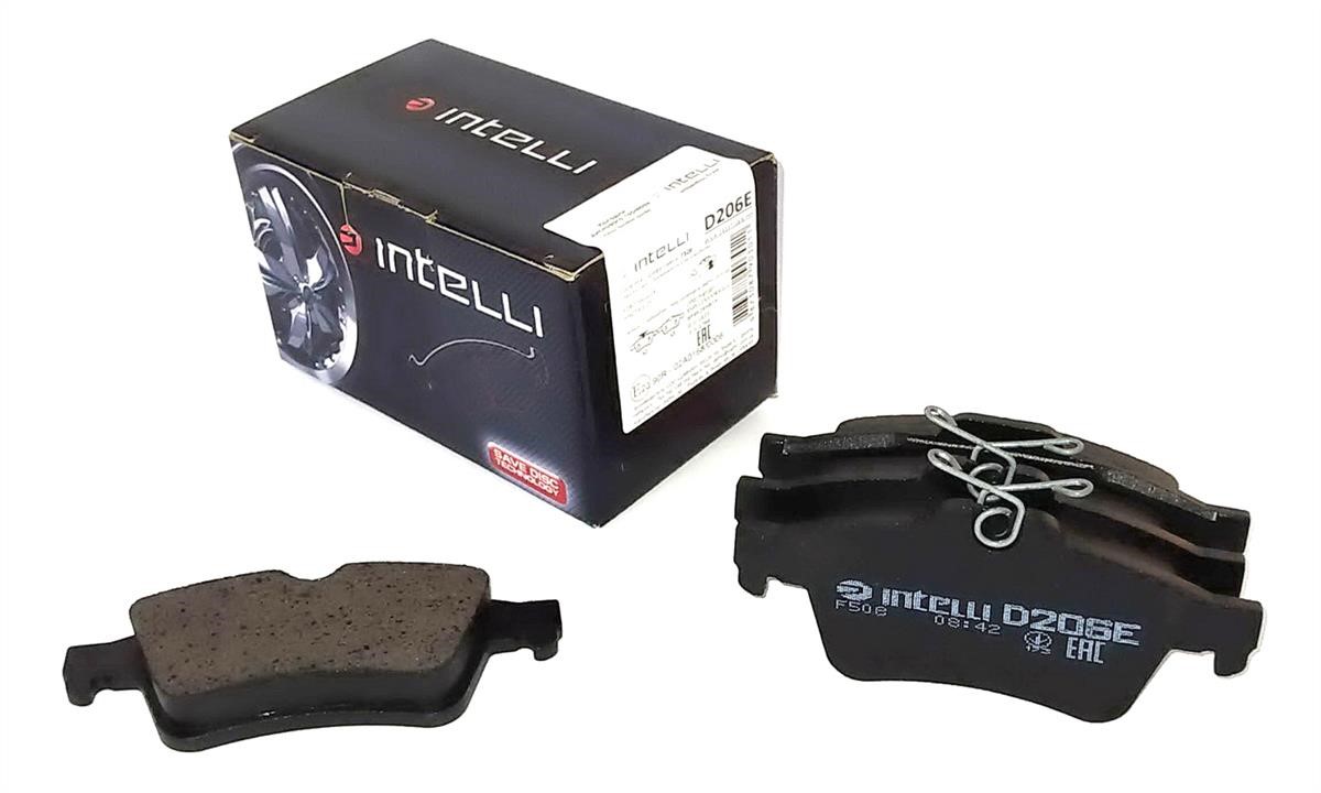 Intelli D206E Тормозные колодки дисковые задние, комплект D206E: Отличная цена - Купить в Польше на 2407.PL!