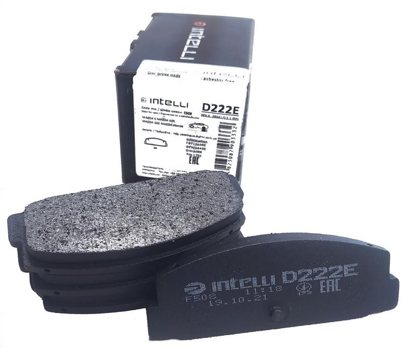Intelli D222E Rear disc brake pads, set D222E: Buy near me at 2407.PL in Poland at an Affordable price!