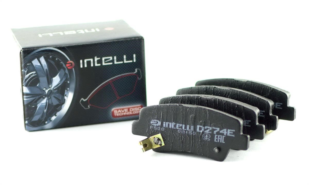 Intelli D274E Rear disc brake pads, set D274E: Buy near me in Poland at 2407.PL - Good price!