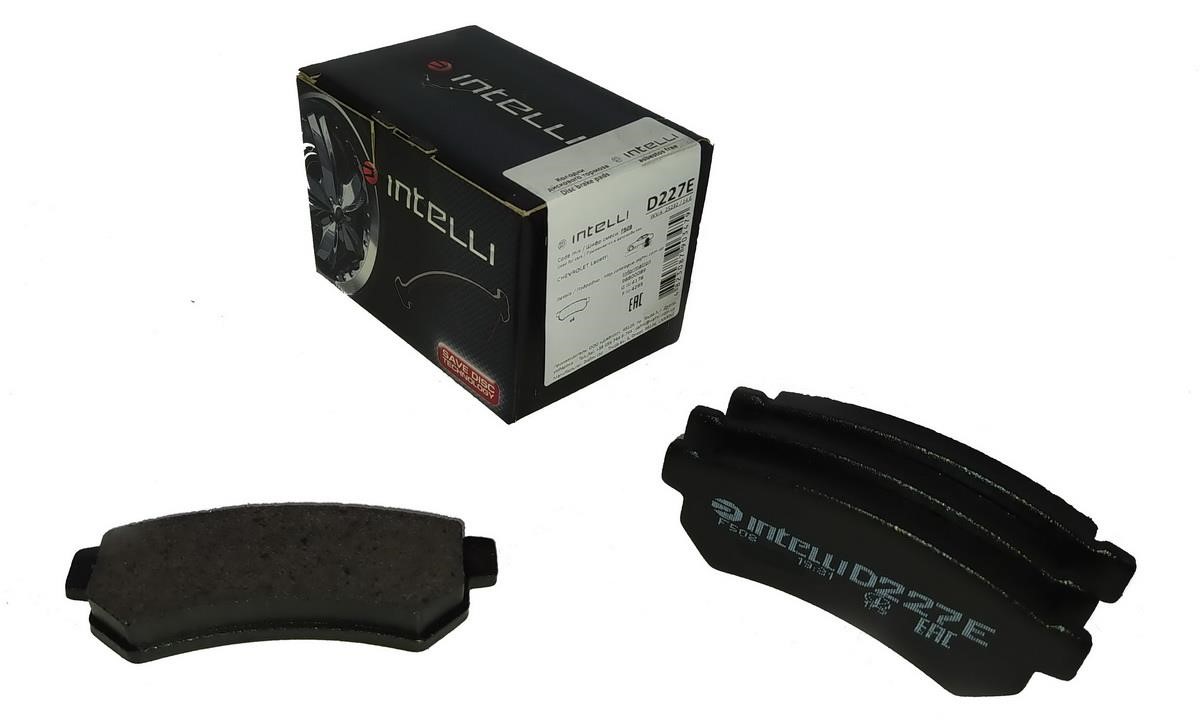 Intelli D227E Rear disc brake pads, set D227E: Buy near me in Poland at 2407.PL - Good price!