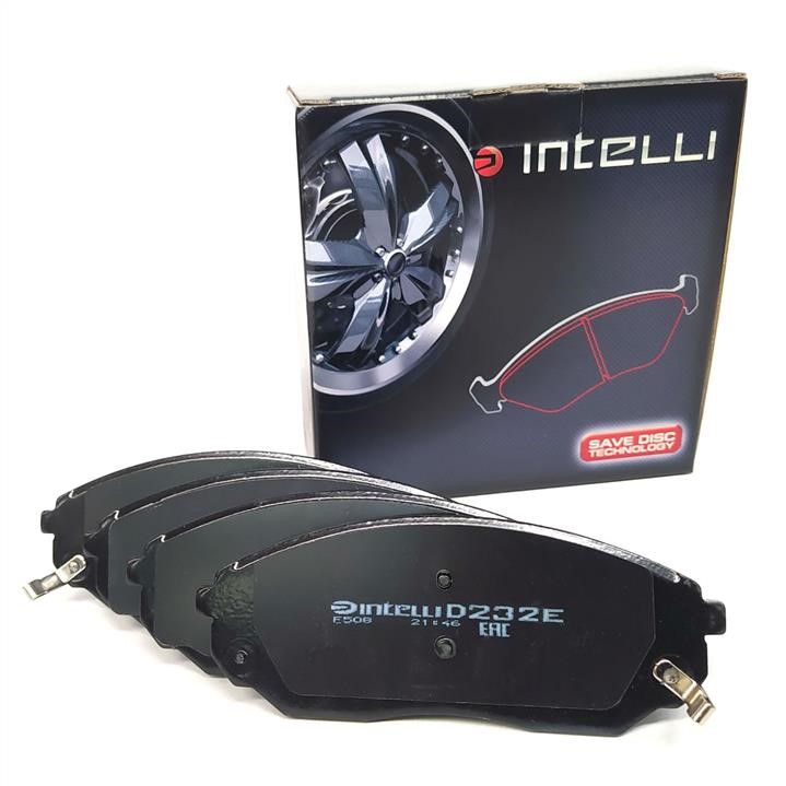 Intelli D232E Тормозные колодки дисковые передние, комплект D232E: Отличная цена - Купить в Польше на 2407.PL!