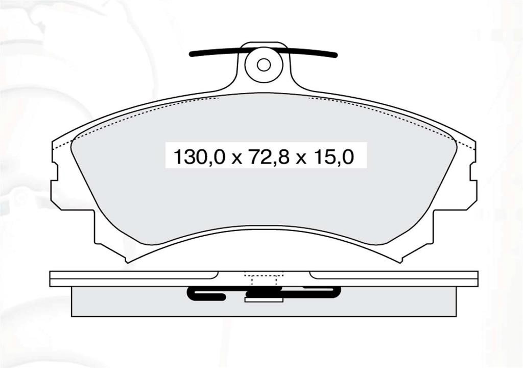 Intelli D169E Тормозные колодки дисковые передние, комплект D169E: Отличная цена - Купить в Польше на 2407.PL!
