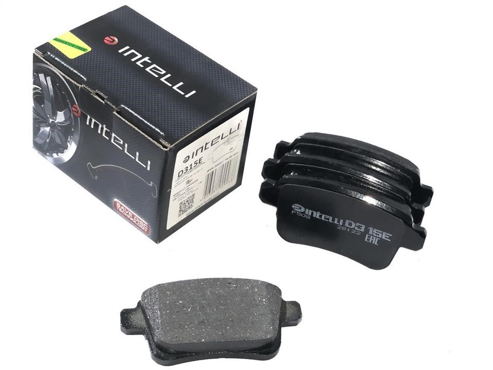 Intelli D315E Rear disc brake pads, set D315E: Buy near me in Poland at 2407.PL - Good price!