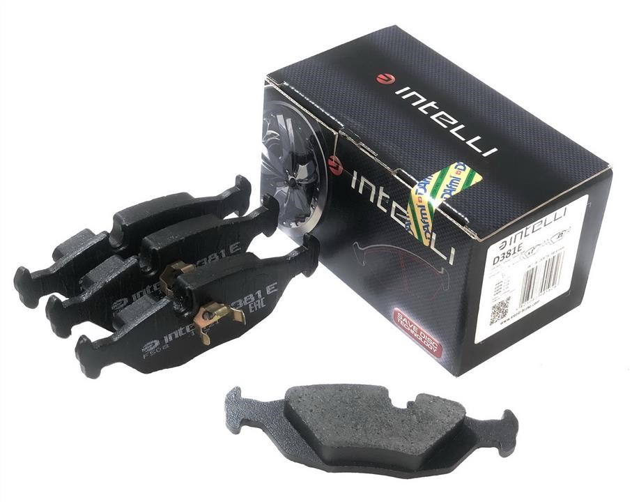 Intelli D381E Rear disc brake pads, set D381E: Buy near me in Poland at 2407.PL - Good price!