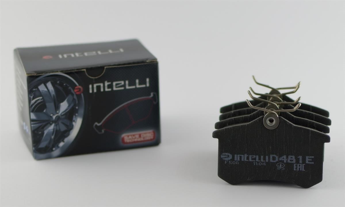 Intelli D481E Rear disc brake pads, set D481E: Buy near me at 2407.PL in Poland at an Affordable price!