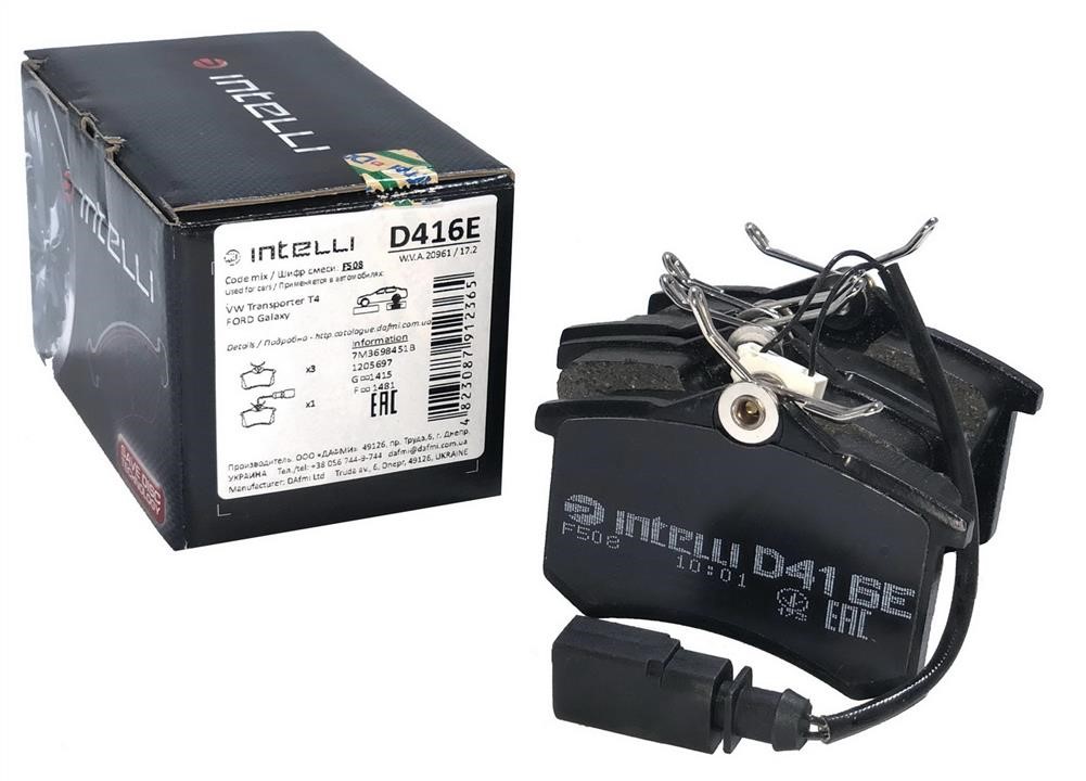 Intelli D416E Front disc brake pads, set D416E: Buy near me in Poland at 2407.PL - Good price!