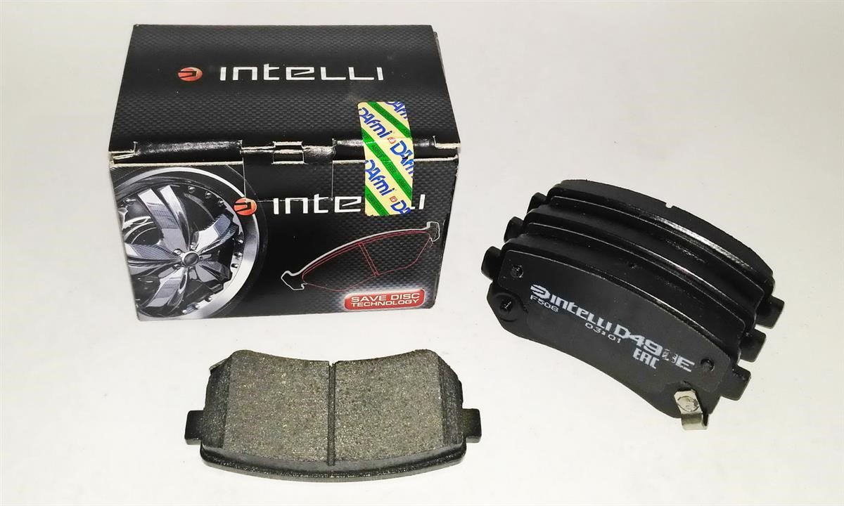 Intelli D490E Rear disc brake pads, set D490E: Buy near me in Poland at 2407.PL - Good price!