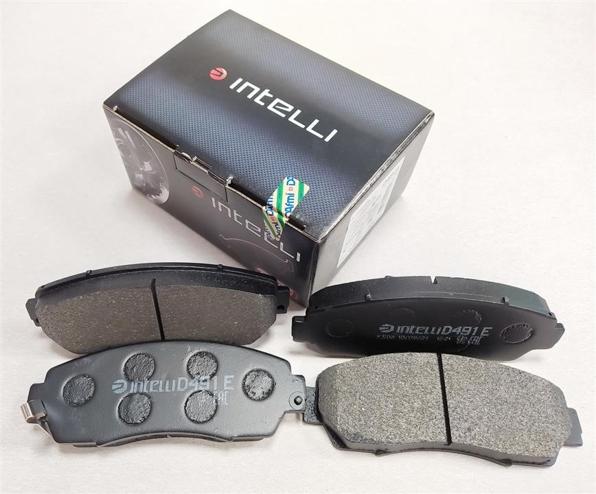 Intelli D491E Front disc brake pads, set D491E: Buy near me in Poland at 2407.PL - Good price!
