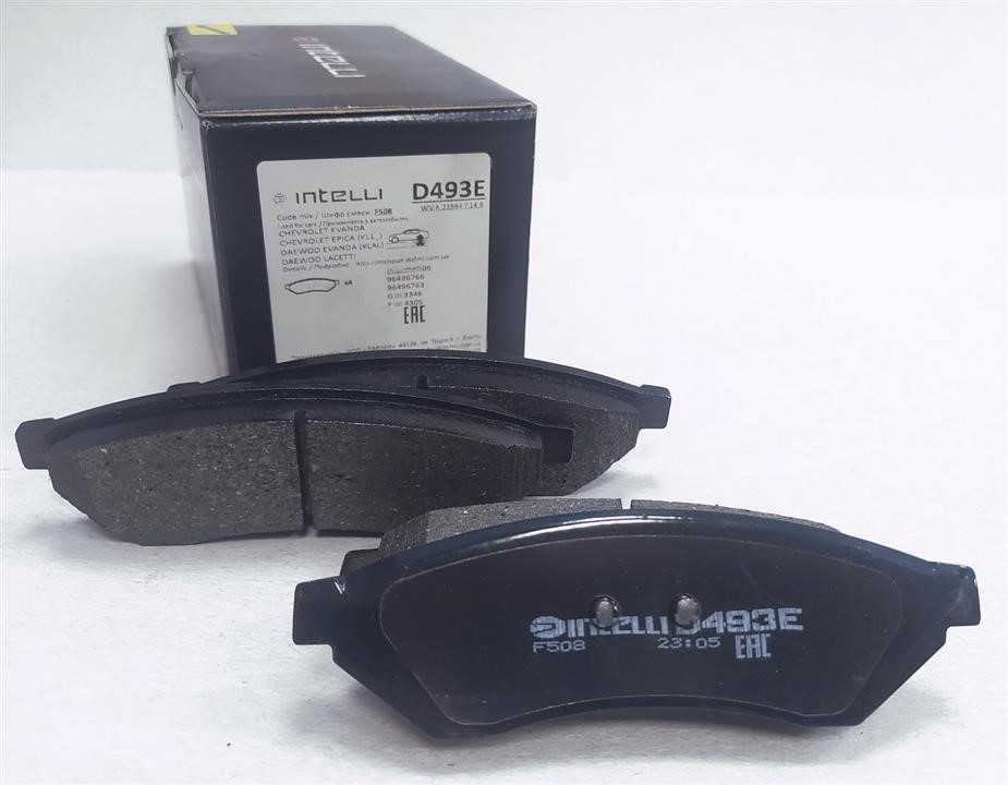 Intelli D493E Rear disc brake pads, set D493E: Buy near me in Poland at 2407.PL - Good price!
