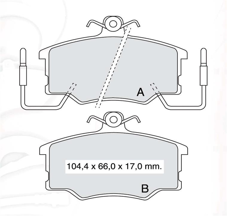 Intelli D425E Front disc brake pads, set D425E: Buy near me in Poland at 2407.PL - Good price!