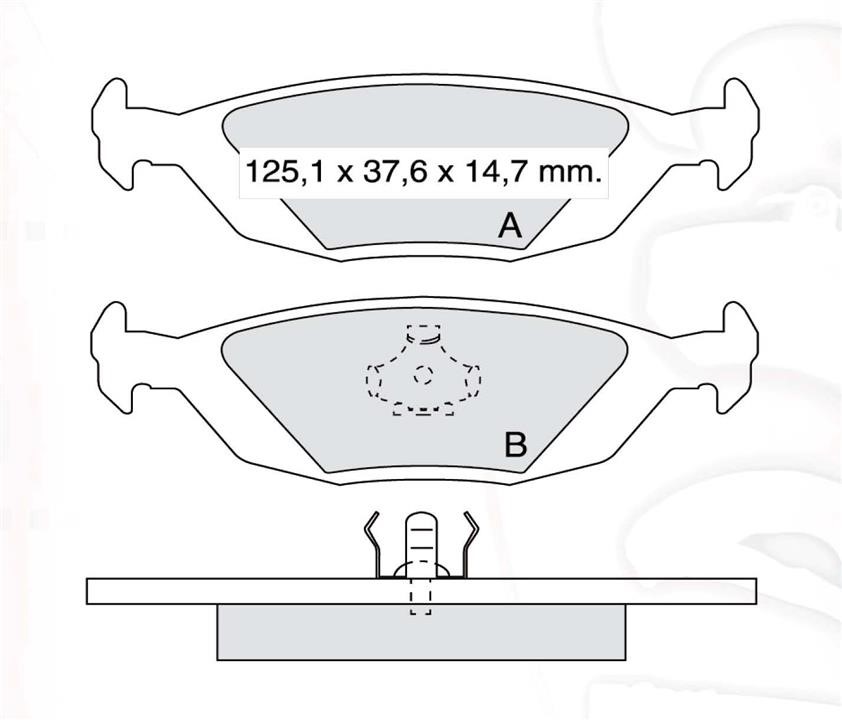 Intelli D511E Rear disc brake pads, set D511E: Buy near me in Poland at 2407.PL - Good price!