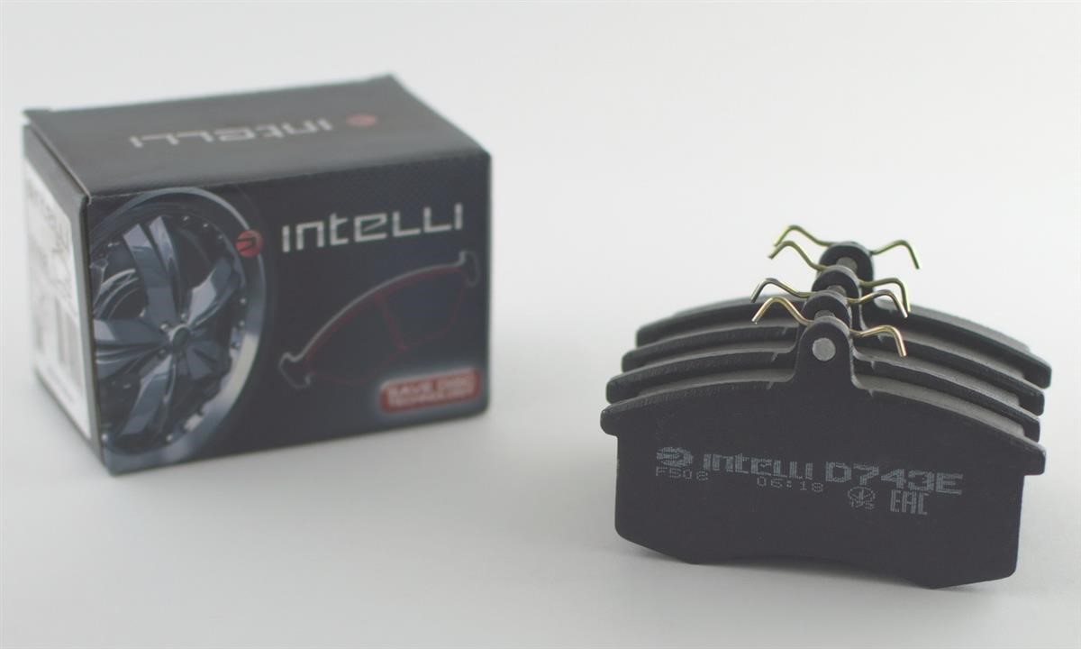 Intelli D743E Тормозные колодки дисковые передние, комплект D743E: Отличная цена - Купить в Польше на 2407.PL!