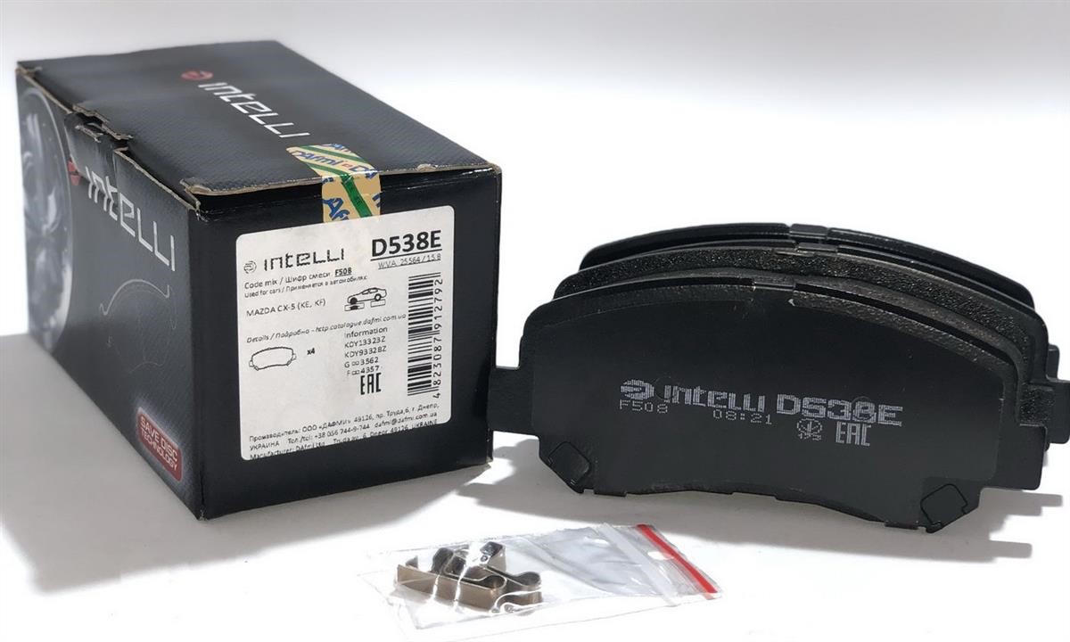 Intelli D538E Тормозные колодки дисковые передние, комплект D538E: Отличная цена - Купить в Польше на 2407.PL!