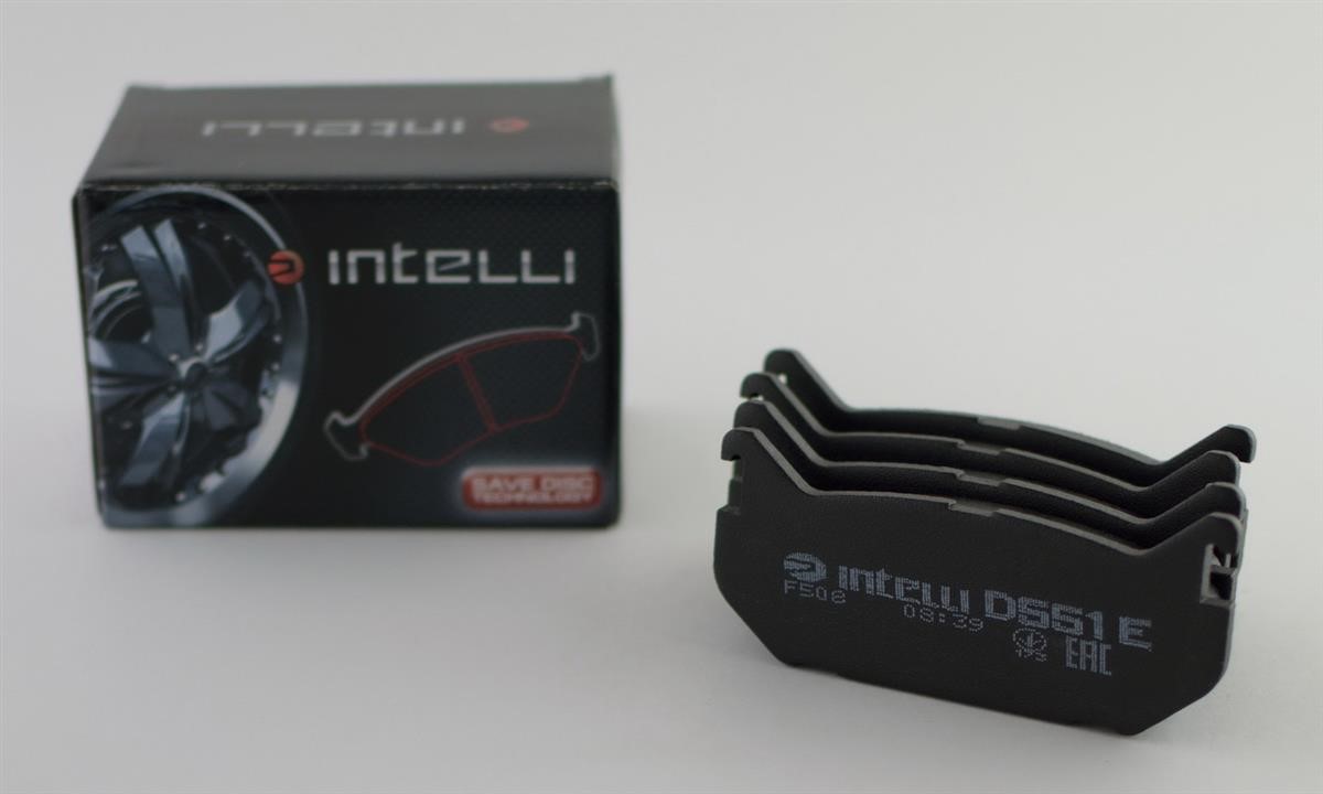 Intelli D551E Rear disc brake pads, set D551E: Buy near me in Poland at 2407.PL - Good price!