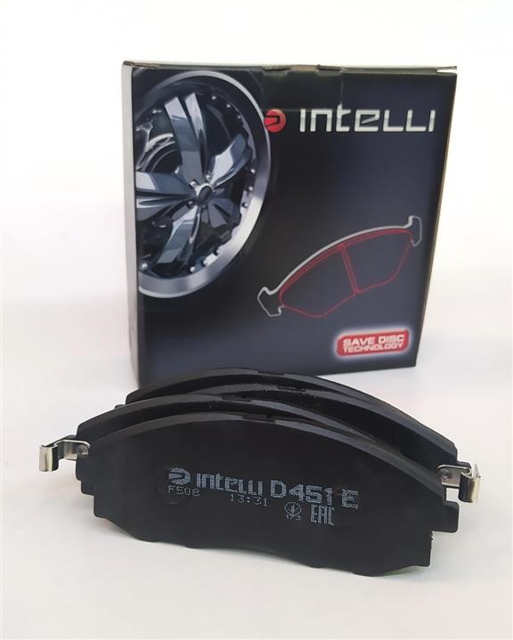 Intelli D451E Front disc brake pads, set D451E: Buy near me in Poland at 2407.PL - Good price!
